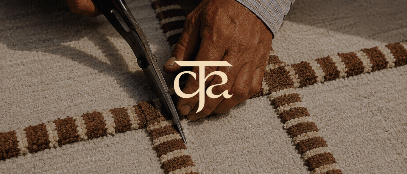 Animated Cadecorsa rug-making banner.